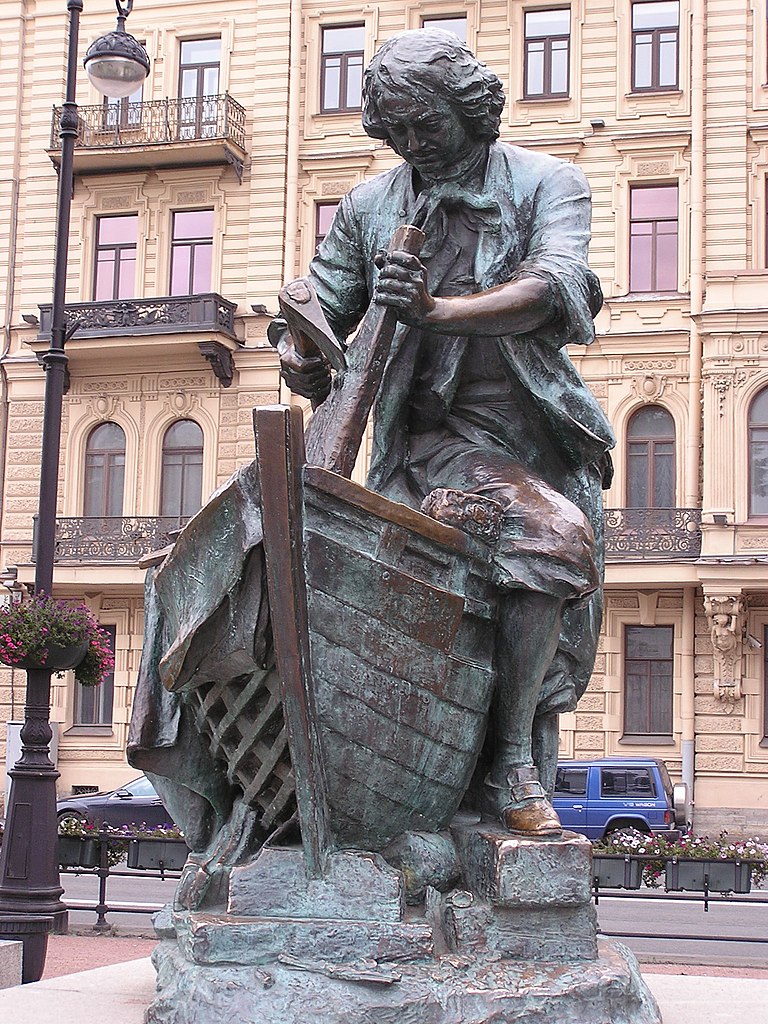 Памятник на Адмиралтейской набережной. Фото: Andrew Butko (Wikimedia Commons)