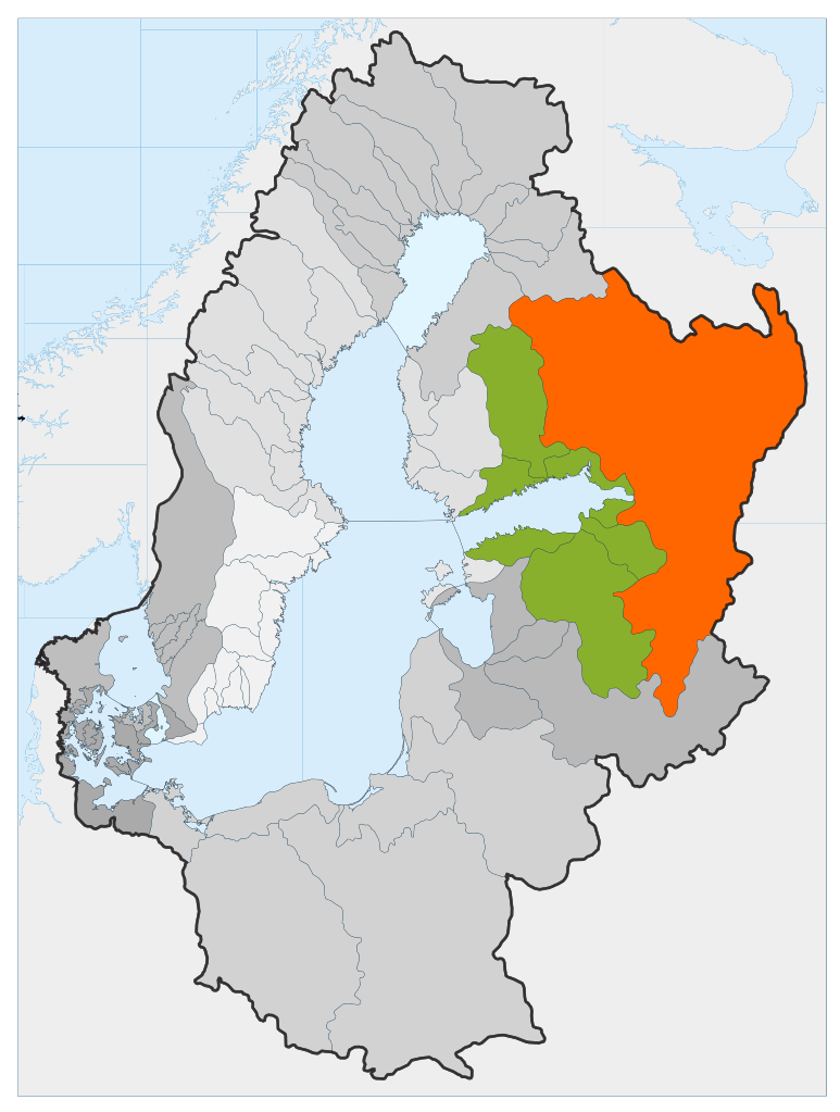 Бассейн реки Невы. Автор фото: Francis McLloyd (Wikimedia Commons)