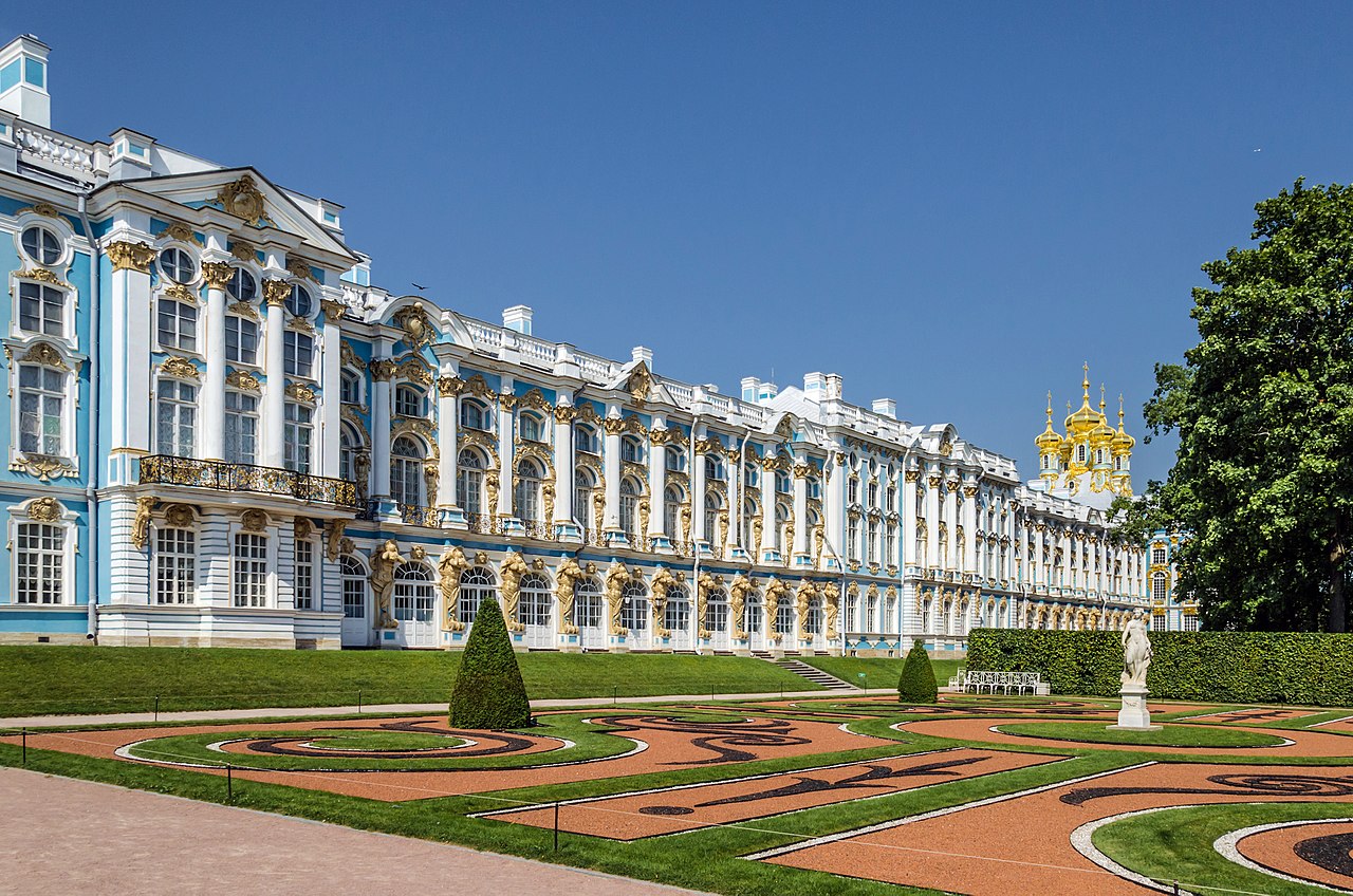 Екатерининский дворец в Царском селе, Санкт-Петербург. Автор фото: Florstein (WikiPhotoSpace)