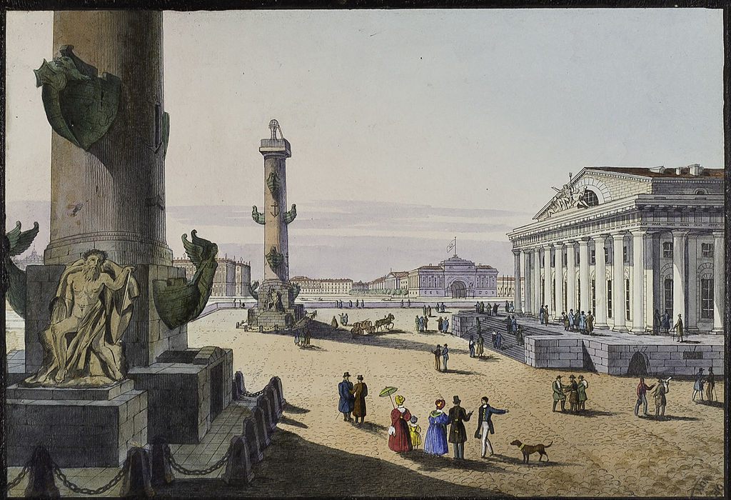 Ростральные колонны в XIX веке. Автор: Карл Петрович Беггров