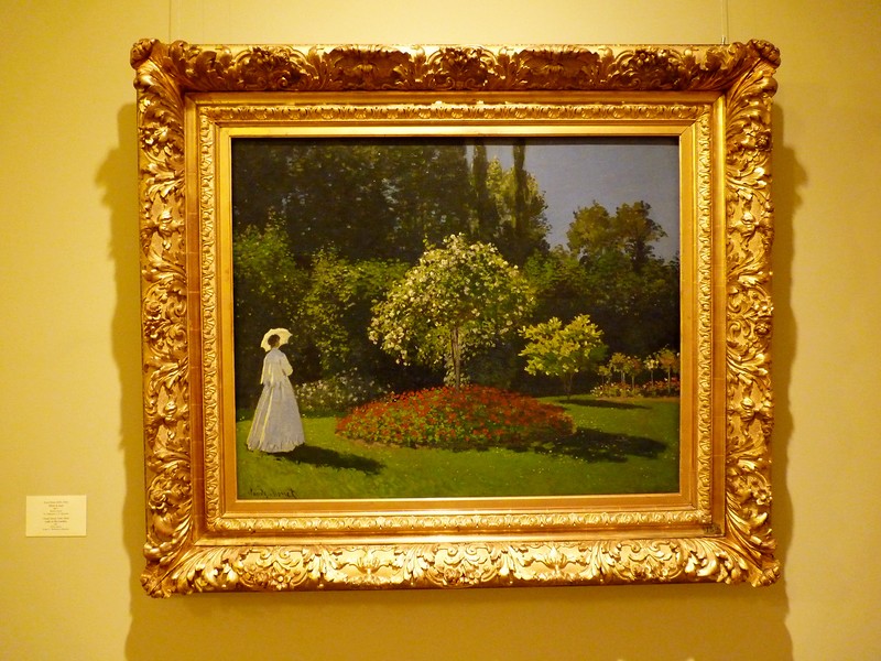 "Дама в саду.", Клод Моне (1867), источник фото: http://art-links.livejournal.com/2537986.html