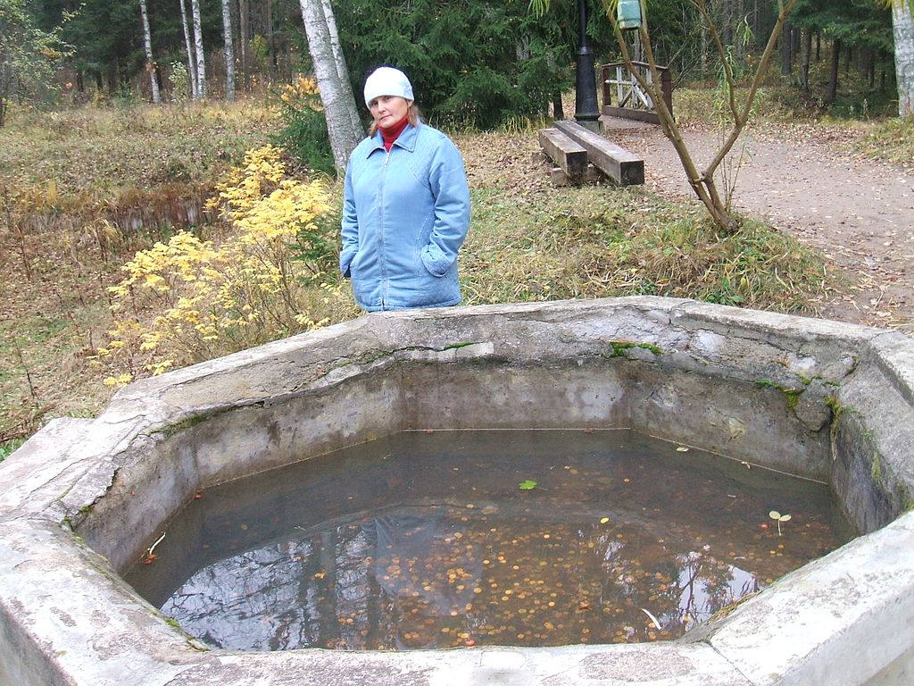 Колодец "Посейдон" в Пенатах (Репино). Артезианская скважина глубиной 72 м пробурена в 1914 г. Фото: Пётр Иванов (Wikimedia Commons)