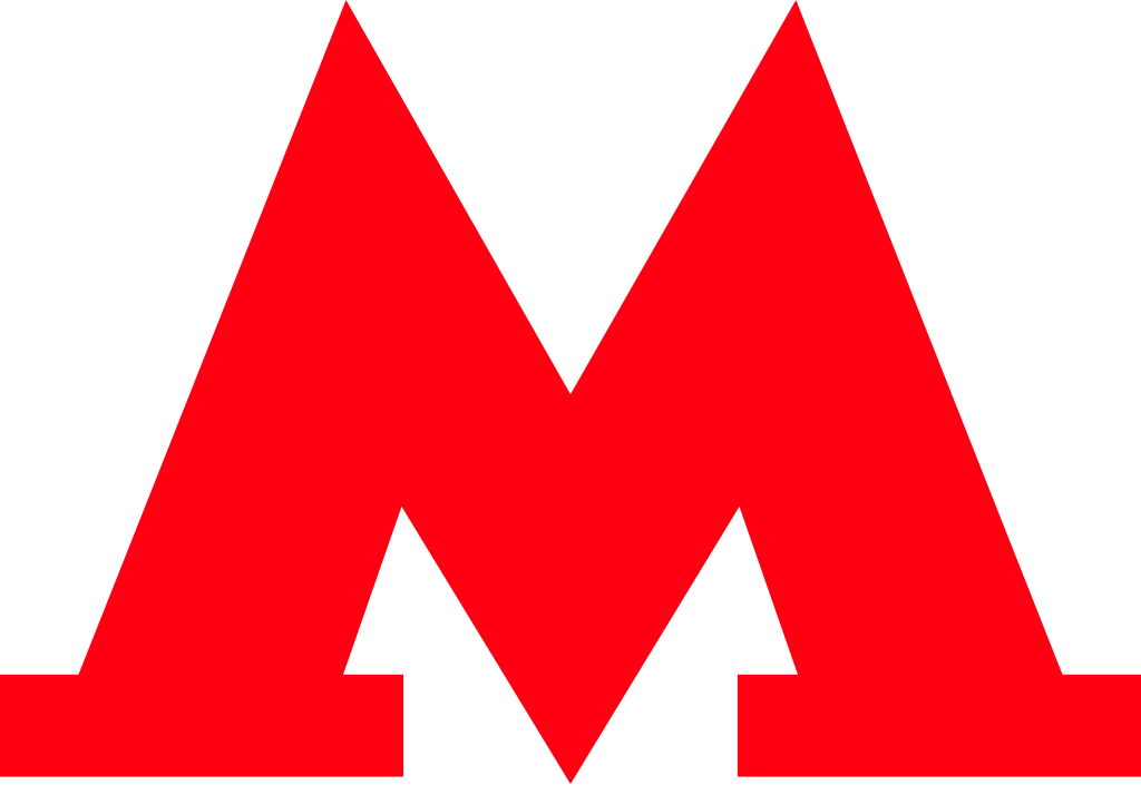 Логотип Московского метрополитена. Фото: Art Lebedev Studio (Wikimedia Commons)