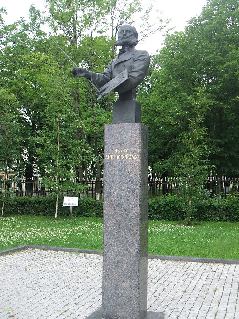 Памятник Айвазовскому в Кронштадте. Фото: Пётр Иванов (Wikimedia Commons)
