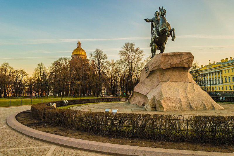 Памятник "Медный всадник". Фотограф: Valery Tolstov (Wikimedia Commons)