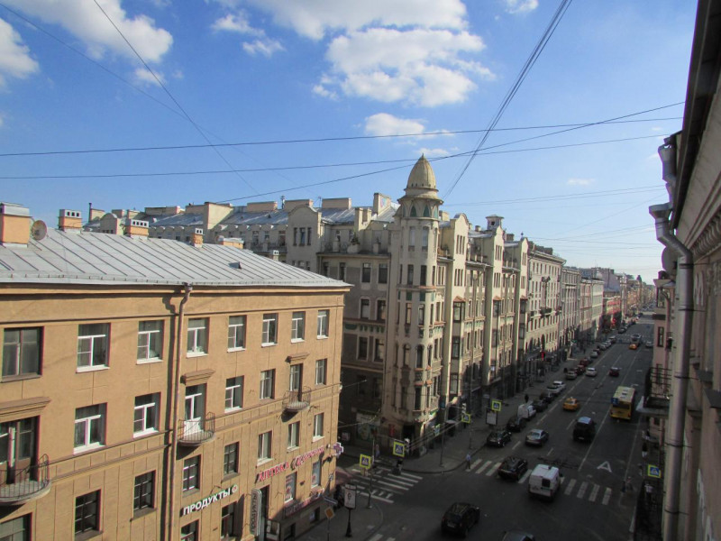 Панорама с балкона Большой пр.,, 90. Фото:  citywalls.ru