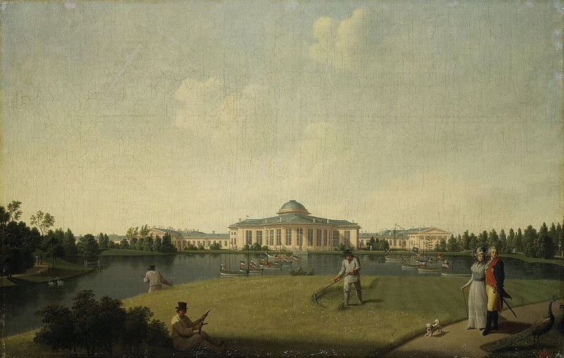 Бенжамин Петерсен, "Вид Таврического сада в Санкт-Петербурге" (1797). Источник: Wikimedia Commons