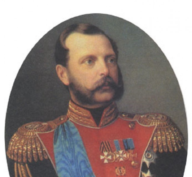 Лавров Н. А. Александр II (1818-1881) в мундире лейб-гвардии саперного батальона, 1868 г.
