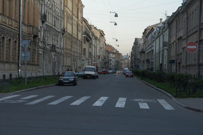 Моховая улица, вид с улицы Чайковского.Фото: George Shuklin (Wikimedia Commons)