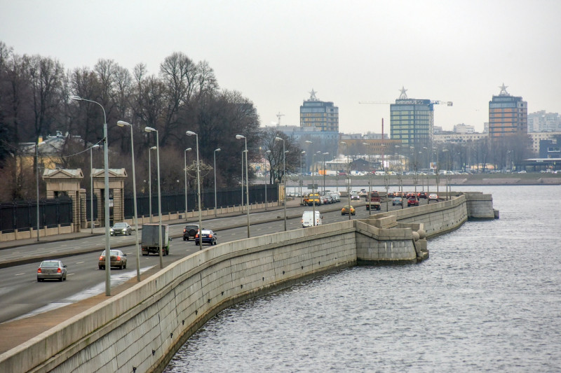 Смольная набережная. Фото:  CПб ГБУ "Мостотрест"