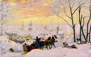 Борис Михайлович Кустодиев "Масленица", 1916 г. (Wikimedia Commons)