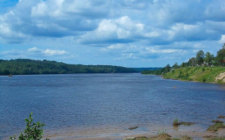 Река Свирь из п.Важины. Фото: Uz1awa (Wikimedia Commons)