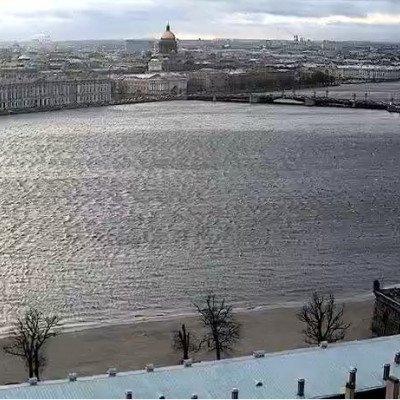 Камера вид на Эрмитаж с Петропавловской крепости 